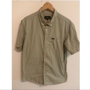 Brixton green button up shirt